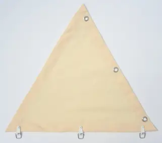 Polyestergewebe ca. 200 g/m², Ballenstoff 210 cm breit - uni hell elfenbein - für Sonnensegel Nähservice und zum Selbernähen