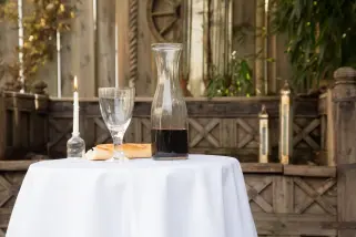 Tischdecke weiß Rund 160 cm