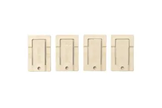 Laufhakenstopper 4x - elfenbein - für alle Sonnensegel in Seilspanntechnik System Peddy Shield