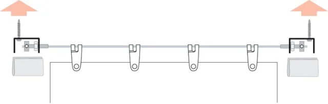 Seilspanntechnik Universal mit 2x Seilspanner für 3,5 m Edelstahlseil