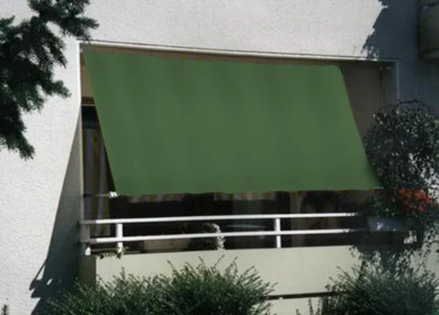 Sonnensegel 270 x 140 cm - Farbe uni moosgrün