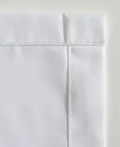 Sonnensegel Polyesterstoff - Farbe uni weiß - 140 g/m² - mit Ecke und 2 cm Randsaum