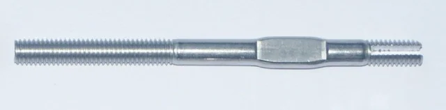 Aufsatzschraube für Kletterhilfe mit 2x metrischem Gewinde M6: 6x90 mm (90 mm lang)