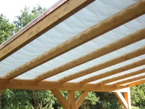 Sonnensegel Terrassendach als Innbeschattung - unter Glas 