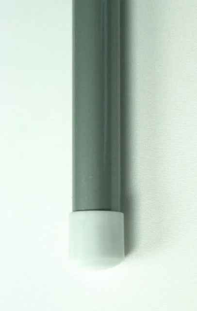 Schiebestock für Seilspann-Sonnensegel - 127 cm hellgrau - leicht, mit Haken