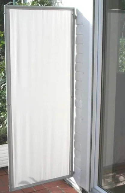 Sichtschutz Paravent in Wandbefestigung mit Wand-Clips