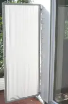 Sichtschutz Paravent in Wandbefestigung mit Wand-Clips