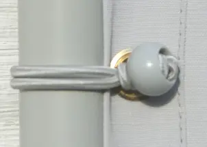 3er Paravent – Bespannung uni hell silbergrau, schwer entflammbar