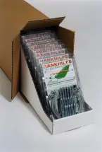 10 VE Versand-Kartondisplay -Floracord Rankhilfe in Seilspanntechnik - Stahl verzinkt - 10x Doppelblister