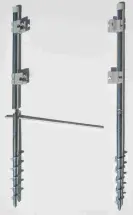 Schraub-Erdanker Paravent (2 Stück) - zweiteilig - Sichtschutz Paravent im Garten/auf Rasen