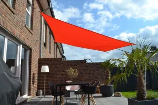 Vierecksonnensegel konkav 2,5 x 3 m - uni terracotta-orange