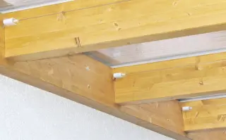 Sonnensegel Terrassendach 58 x 220 cm - uni weiß - ohne Laufhaken