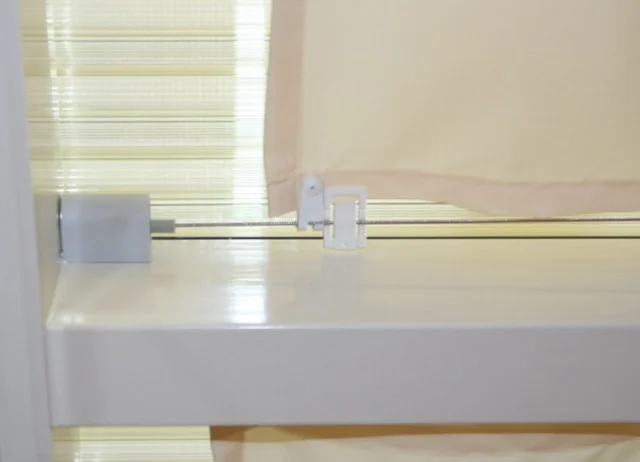 Sonnensegel Überdachung Glas 88 x 275 cm - Farbe uni hell elfenbein - ohne Laufhaken