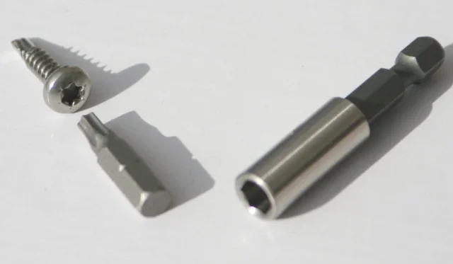 Bohrschraube - BitEinsatz Torx25  und Aufnahme für den Akkudreher