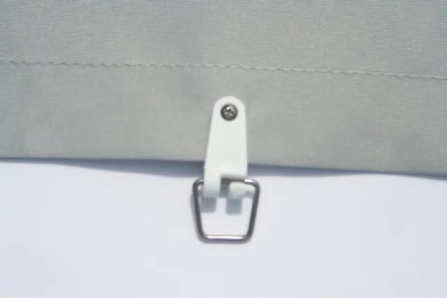 Nähservice Maßanfertigung Sonnensegel - gerade genähter Randsaum