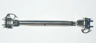 Spannschloß 4 mm - hochwertiger Marine Edelstahl A4:  Wantenspanner, Gewindespanner für konkave Sonnensegel