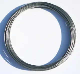 Edelstahlseil 7 m - nicht rostend - 1x Stück - 2 mm Durchmesser - mit besonders laufleichter Oberfläche