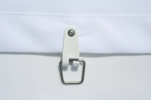 Polyestergewebe ca. 200 g/m², Ballenstoff 210 cm breit - weiß - für Nähservice Sonnensegel und zum Selbernähen