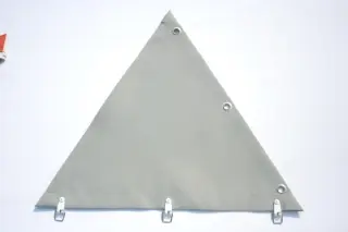 Polyestergewebe ca. 200 g/m² - uni hell silbergrau - Ballenstoff 210 cm breit zum Selbernähen und Nähservice Sonnensegel