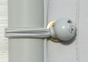 Elastischer Tuchspanner, Paravent, hell silbergrqu