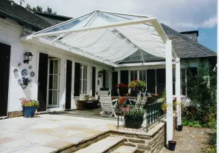 Sonnensegel 330 x 140 cm - Farbe uni weiß - mit 26x Speziallaufhaken passend zur Seilspanntechnik Peddy Shield (Bausätze)