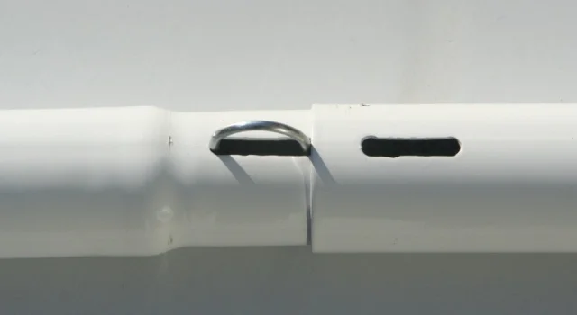 Mittelschwere Montagestange Sonnensegel 2,7 m hoch - zum Ausspannen von DreieckSonnensegeln mit dauerelastischen Spanngurten