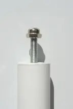 Spitze vom Montgestab mit Gewindestange M8 und Hutmutter 