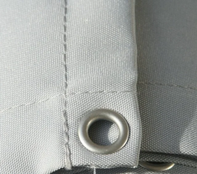 Schweres Polyestergewebe Sonnensegel 280 g/m² - Farbe hell silbergrau - große Ballenbreite 205 cm