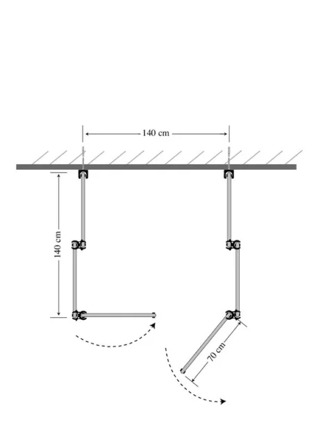 Umkleidekabine stabil und Platz sparend mit Wandbefestigung über jeweils 2x Wand-Clip.