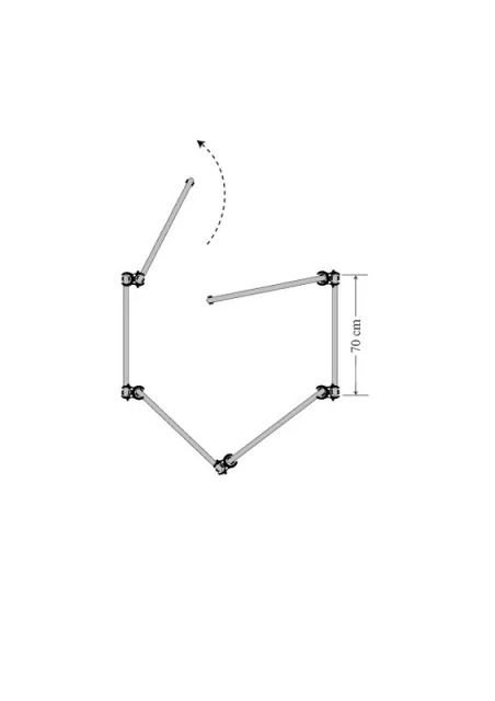 Umkleidekabine Schnecke ohne Tür für einen schnellen Personenwechsel