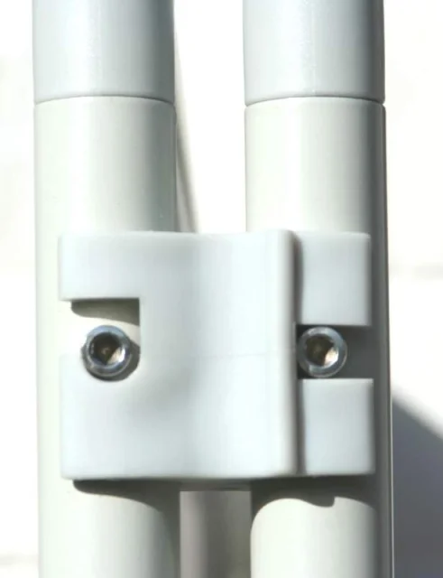 Umkleide  Trapez (6) mit Erdankern -Doppel-Tür - OutDoor - Bespannung Paravent Farbe: uni terracotta-orange - waschbar