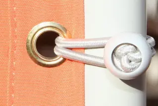 Umkleide  Trapez (6) mit Erdankern -Doppel-Tür - OutDoor - Bespannung Paravent Farbe: uni terracotta-orange - waschbar