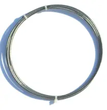 Edelstahlseil 2,0 m - nicht rostend - 1x Stück - 2 mm Durchmesser - mit besonders laufleichter Oberfläche