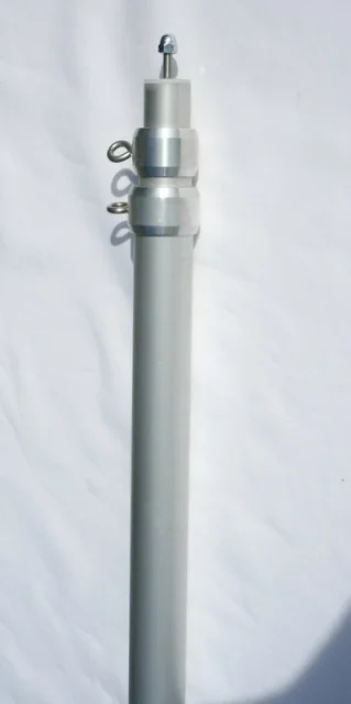 Aluminium Teleskopmast - 3-teilig - max. Länge 280  cm - Versandlänge 113 cm - Befestigung Sonnensegel konkav