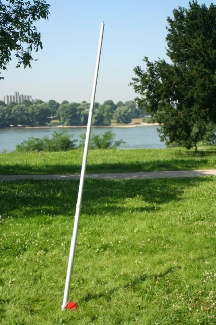 Aluminium Teleskopmast - 3-teilig - max. Länge 280  cm - Versandlänge 113 cm - Befestigung Sonnensegel konkav