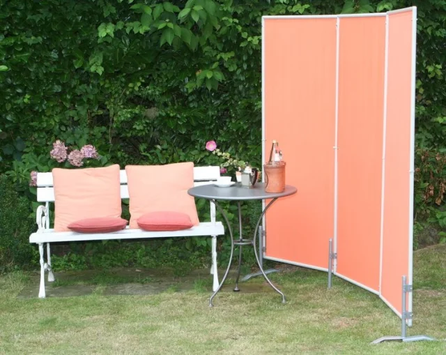 Combi-Ständer Paravent - aufschraubbar auf Granitplatte für einen stabilen Windschutz Terrasse