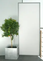 Befestigung Balkongeländer Sichtschutz Paravent für die 2 Wand-Clips und einem Holzbrett