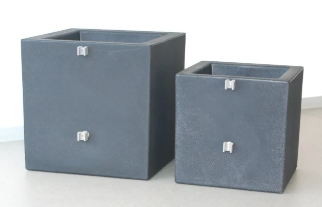 Montagezubehör Pflanzkübel für Standfestigkeit Paravent InDoor & OutDoor über 2x Wand-Clip