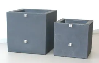 Montagezubehör Pflanzkübel für Standfestigkeit Paravent InDoor & OutDoor über 2x Wand-Clip