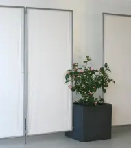 Montagezubehör Pflanzkübel für Standfestigkeit Paravent InDoor & OutDoor über 2x Wand-Clip