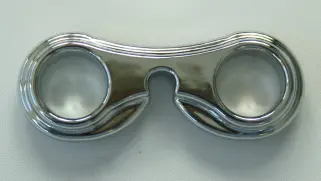 Chrom-Clip für Rankstab u. Zierstab Garten - zum Anstecken an Premium Rankstäbe aus Edelstahlrundstab 6 mm