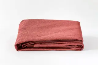 Dreiecksegel konkav 3 m - offenes Schattierungsgewebe - HDPE -  Farbe terracotta