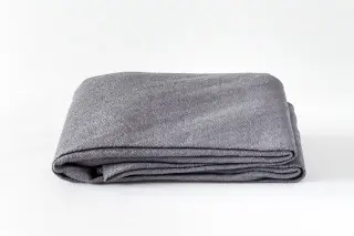 Dreiecksonnensegel konkav 360 cm - offenes Schattierungsgewebe - Farbe grau