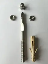 Kletterhilfe - Rankhilfe in Seilspanntechnik - komplett aus Edelstahl - für alle Kletterpflanzen und Rosen - Montage nur in Stein oder Beton