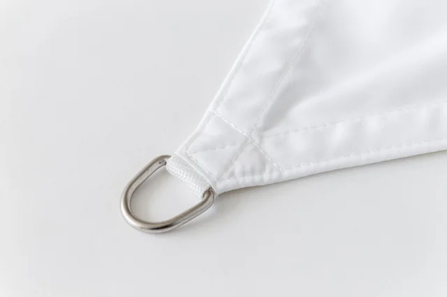 Dreiecksonnensegel 460 cm - Polyester - weiß
