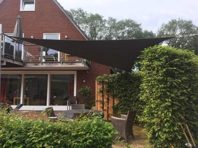 Dreiecksegel 360 cm - Polyester - anthrazit