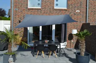 Vierecksonnensegel konkav 2,5 x 3 m - Farbe anthrazit 