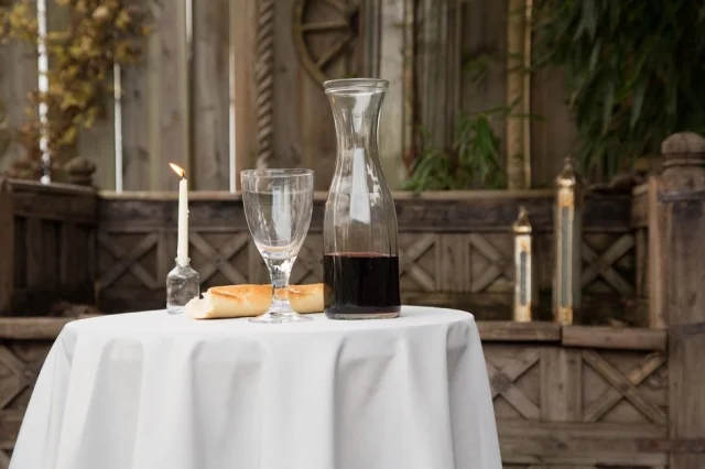 Tischdecke silbergrau von Peddy Shield