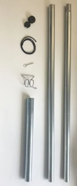 Segelmast Stahl komplett