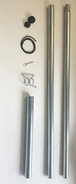 Sonnensegelmast stufenlos höhenverstellbar